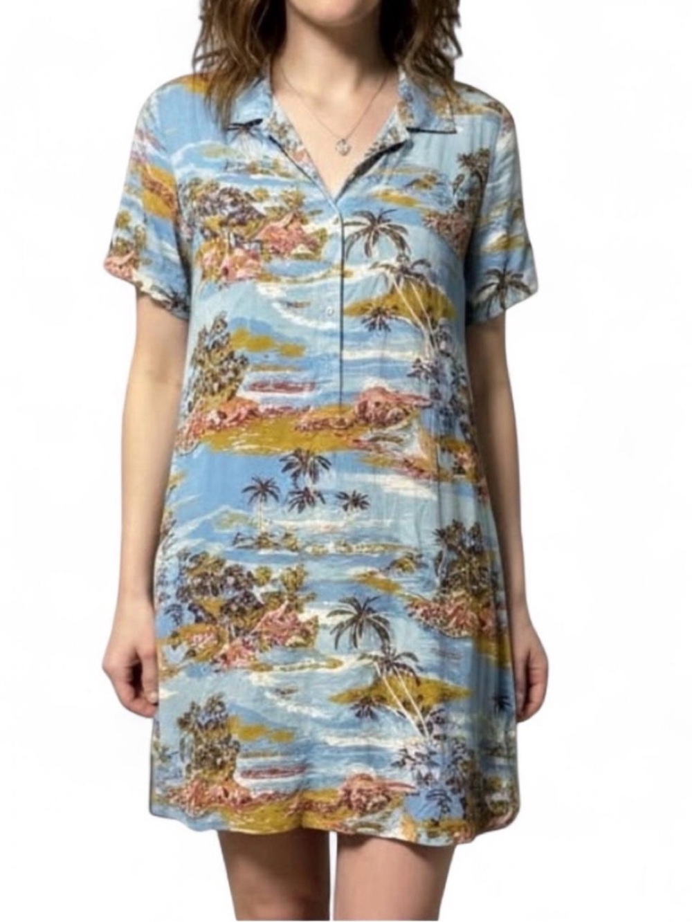 Faherty Hawaiian Shirt Dress - NWT!